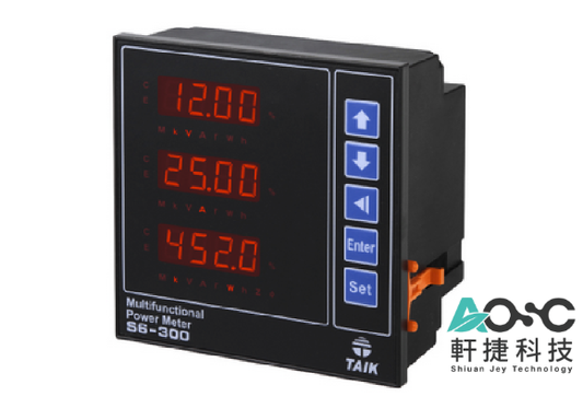 S6-300 Multifunction Power Meter | True RMS | Harmonics + Demand + Modbus | DIN144 Panel | TAIK Electric
