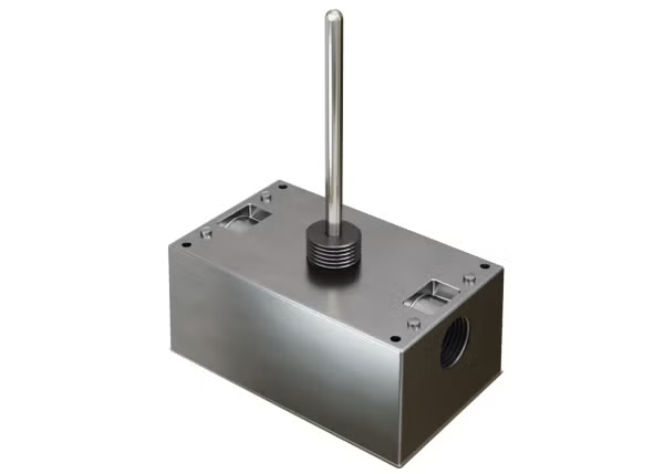 A/TT100-D-12"-4 Series | Duct RTD Temperature Transmitter | 100Ω PT100 | 4–20 mA | 12" Probe