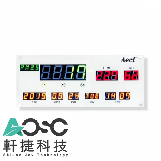 AQD-101 Indoor Air Quality Display | CO₂, PM2.5, RH & Temperature | RS-485 Modbus | Wall Mount